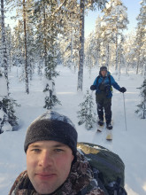 С. Богданов, Н. Алфертьев на маршруте №7. фото С.Богданова