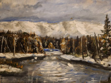 "Зимний пейзаж на реке Вишере"